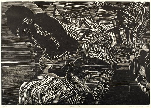Figure VII (woodcut) di Sebastian Skowroński, Stampa in vendita su Singulart