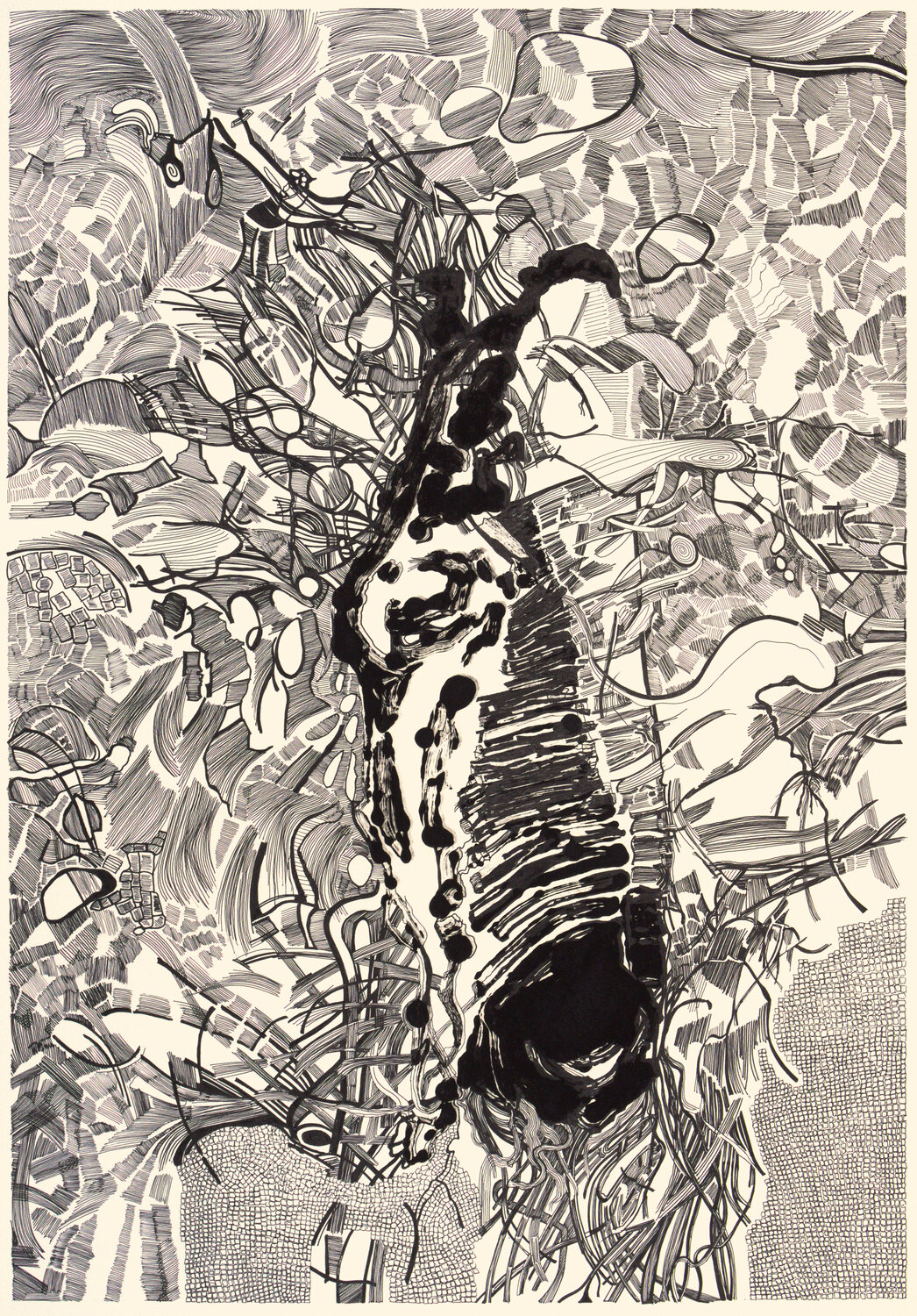 Figure XVII (ink and monotype, technical pen) Sebastian Skowroński Andere Medien zu verkaufen