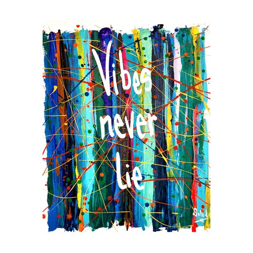 VIBES NEVER LIE van Paco Soleil, Schilderij te koop op Singulart