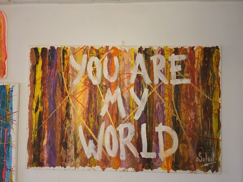 YOU ARE MY WORLD van Paco Soleil, Schilderij te koop op Singulart