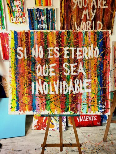 SI NO ES ETERNO QUE SEA INOLVIDABLE van Paco Soleil, Schilderij te koop op Singulart