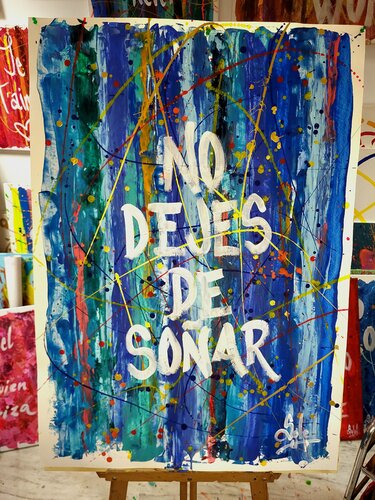 NO DEJES DE SOÑAR van Paco Soleil, Schilderij te koop op Singulart