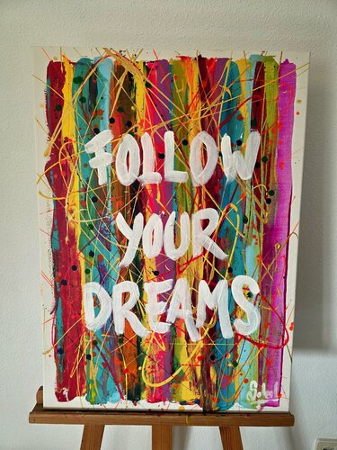 FOLLOW YOUR DREAMS van Paco Soleil, Schilderij te koop op Singulart
