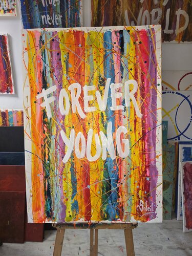 FOREVER YOUNG van Paco Soleil, Schilderij te koop op Singulart