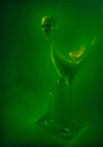 An Amorous Flight di Dimitra Gkoutzou, Pittura in vendita su Singulart