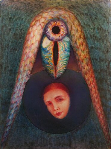 Medusa's Soul in Captivity by Dimitra Gkoutzou, Work on Paper for Sale on Singulart