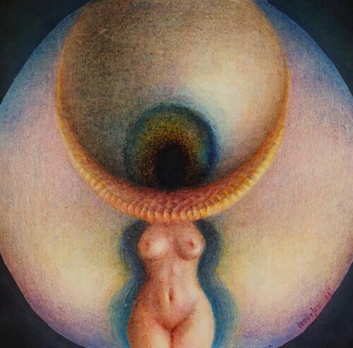 Gaze in a Shell by Dimitra Gkoutzou, Work on Paper for Sale on Singulart