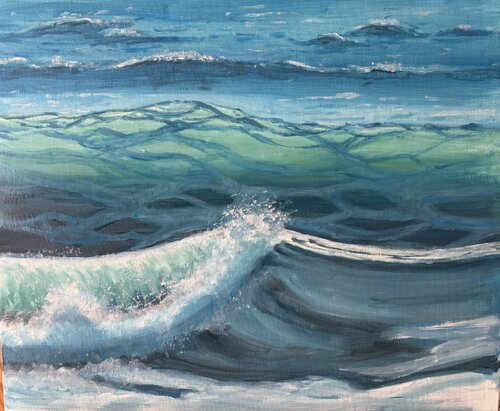 Emerald Sea di Michèle Buchet, Pittura in vendita su Singulart