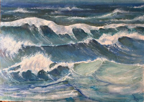 Atlantic Force par Michèle Buchet, Peinture en vente sur Singulart