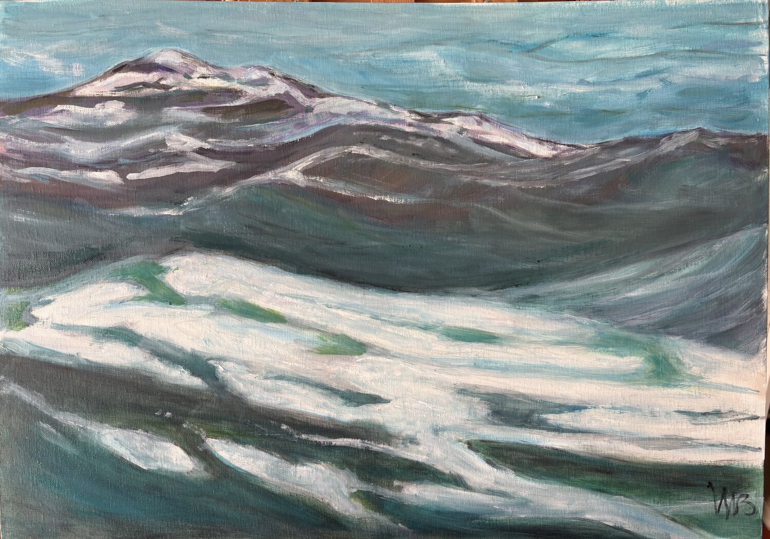 Tempête du Nord Michèle Buchet Peinture originale à vendre