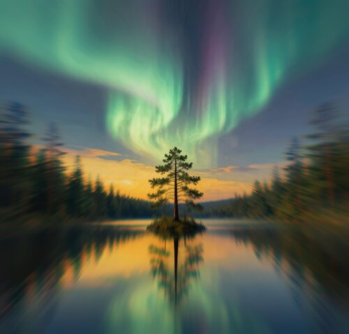 Aurora Night di Kalib Bryan, Digitale in vendita su Singulart