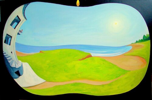 VISIÓN EN LA PLAYA DE LOS CAÑOS von Manu Rey Piulestán, Malerei kaufen auf Singulart