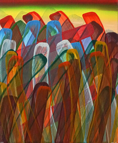 Ein Tag aus dem Leben von D.K. 3 di Peter Kupferschmitt, Pittura in vendita su Singulart