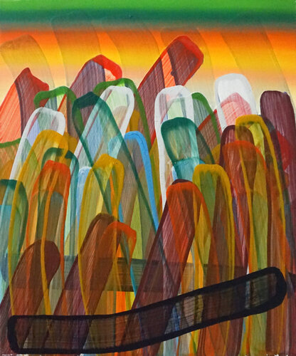 Ein Tag aus dem Leben von D.K. 9 di Peter Kupferschmitt, Pittura in vendita su Singulart