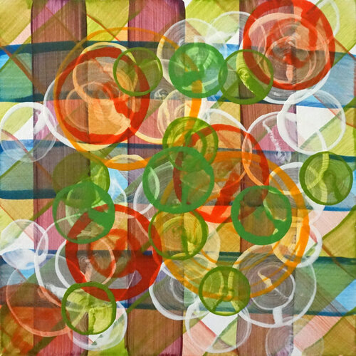 Karierte Punkte by Peter Kupferschmitt, Painting for Sale on Singulart