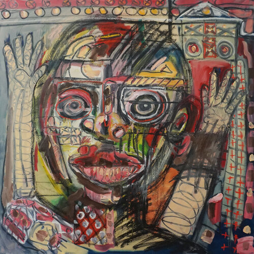 Hoch die Hände di Peter Kupferschmitt, Pittura in vendita su Singulart