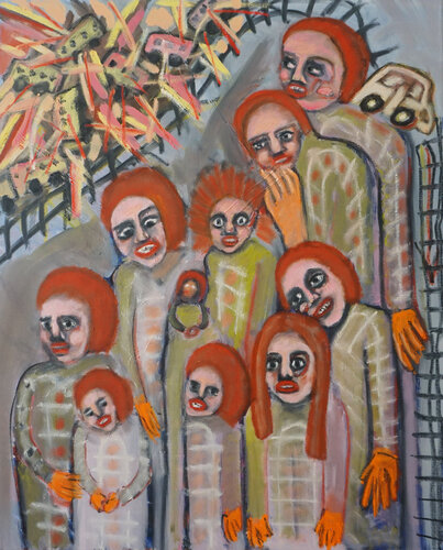 Zug ohne Glück di Peter Kupferschmitt, Pittura in vendita su Singulart
