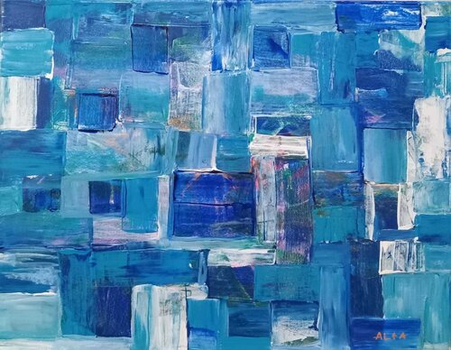 planos azules von Alberto Leonardo El Assir, Malerei kaufen auf Singulart