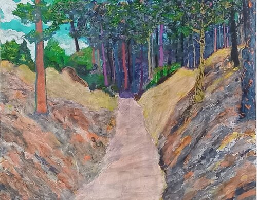 llendo al bosque von Alberto Leonardo El Assir, Malerei kaufen auf Singulart