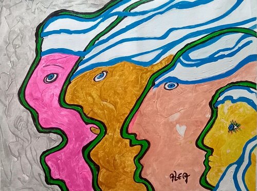 multitud apasionada von Alberto Leonardo El Assir, Malerei kaufen auf Singulart