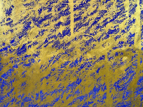 GOLD BLUE van Reinhard Sommer, Schilderij te koop op Singulart