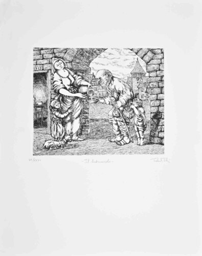 The Little Thief von Amedeo Tedeschi Toschi, Druck kaufen auf Singulart