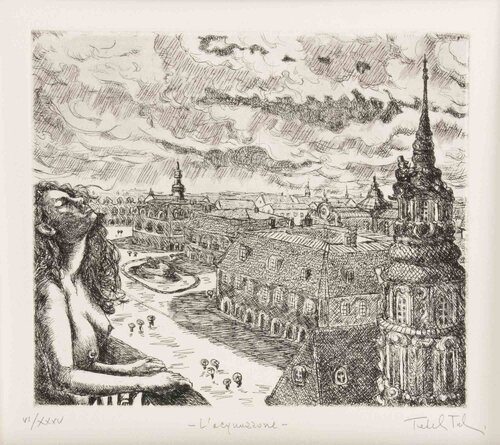 The Downpour von Amedeo Tedeschi Toschi, Druck kaufen auf Singulart