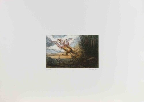 The Capture of the Griffin van Amedeo Tedeschi Toschi, Afdruk te koop op Singulart