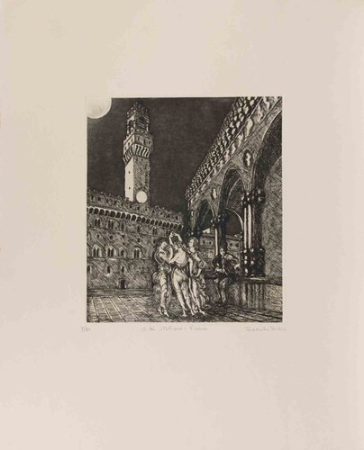 Italian Cities: Florence von Amedeo Tedeschi Toschi, Druck kaufen auf Singulart