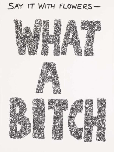 Say it With Flowers, What a Bitch - AP di Donald Urquhart, Stampa in vendita su Singulart