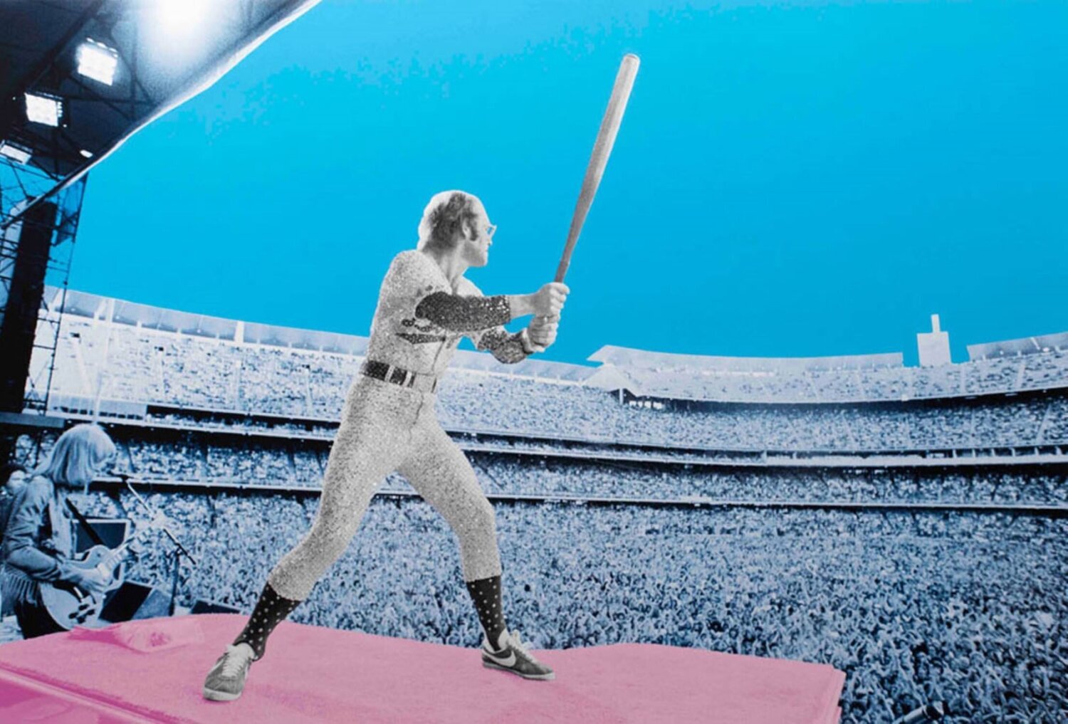 Elton John: Home Run Dodger Stadium 1975 David Studwell Édition à vendre