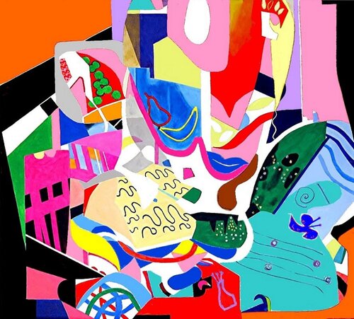 Summer Garden Party van Barron Holland, Schilderij te koop op Singulart