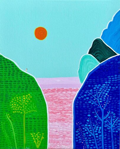 Imagined Paradise II van María Cortés, Schilderij te koop op Singulart