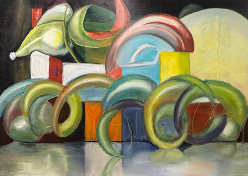 Architektur des Fließens by Patrick Hochleitner, Painting for Sale on Singulart