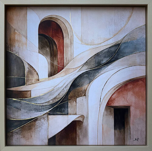 Architecture du Silence — Peinture abstraite contemporaine de Marija Ruisi, Pintura a la venta en Singulart