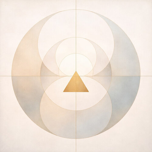 Symétrie Originelle — Peinture abstraite géométrique contemporaine van Marija Ruisi, Schilderij te koop op Singulart