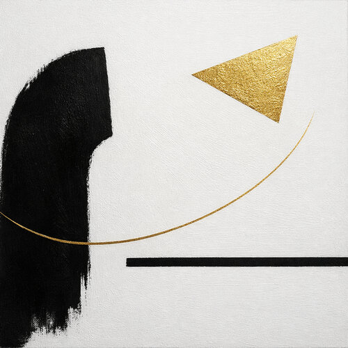 Ligne d’Or – Minimalisme Absolu van Marija Ruisi, Schilderij te koop op Singulart