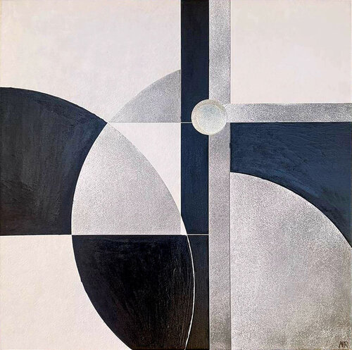 ECLIPSE · ORBITE D'ARGENT Acrylique 3D by Marija Ruisi, Painting for Sale on Singulart