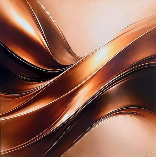 Flux d'ambre infini Peinture 3d acrylique by Marija Ruisi, Painting for Sale on Singulart
