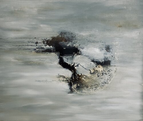 aus dem Nebel di Dagmar Stücher, Pittura in vendita su Singulart