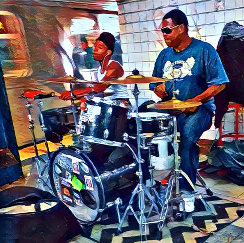 People in the New York subway digital photograph Pic #105 Yury Rud