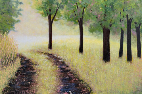 Slow Walk Home di Faith Patterson, Pittura in vendita su Singulart