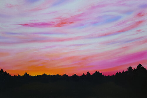 Pine Sunset di Faith Patterson, Pittura in vendita su Singulart