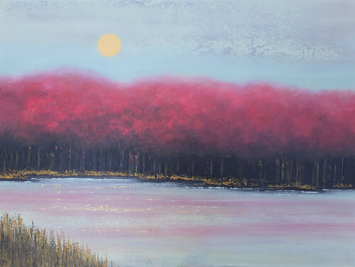 Crimson Retreat di Faith Patterson, Pittura in vendita su Singulart