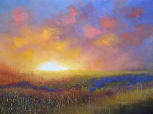Burning Off the Morning Mist di Faith Patterson, Pittura in vendita su Singulart
