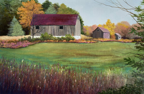 Old Barn di Faith Patterson, Pittura in vendita su Singulart
