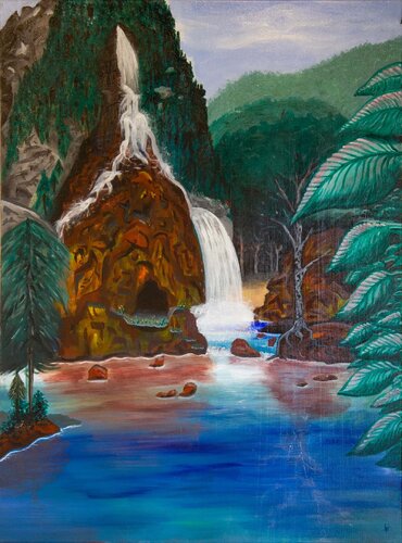 Waterfall di Britton, Pittura in vendita su Singulart