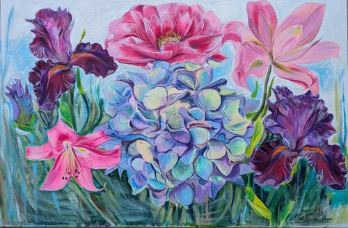 Geheimer Garten de Marina Kaiser, Pintura a la venta en Singulart