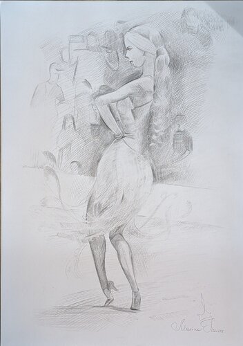 Samba di Marina Kaiser, Disegno in vendita su Singulart