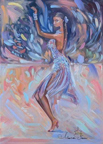 Cha Cha by Marina Kaiser, Painting for Sale on Singulart